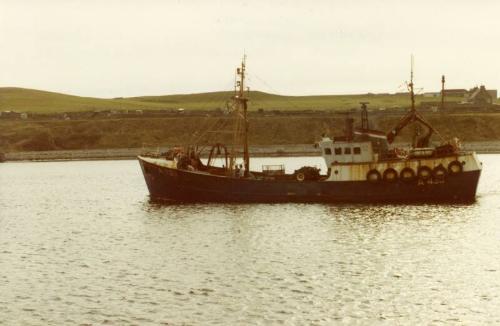 Colour Photograph Showing The Aberdeen Trawler 'grampian Heather' - Sold To Lerwick 1982