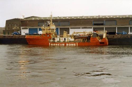 Colour Photograph Showing The Standby Vessel GRAMPIAN STAR In Aberdeen Harbour, Port Side View