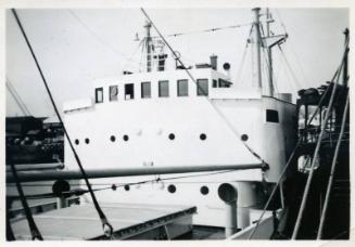 black and white photograph of hall russell ship number 821