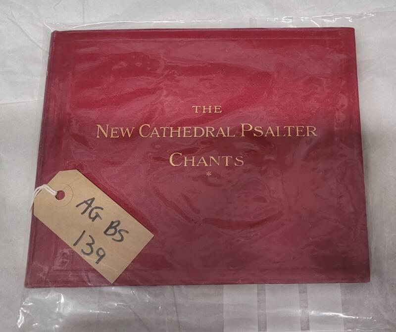 The New Cathedral Psalter Chants Book