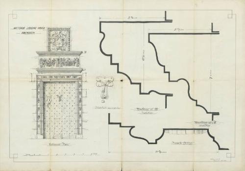 Drawings For The Doorway Of The Victoria Lodging House