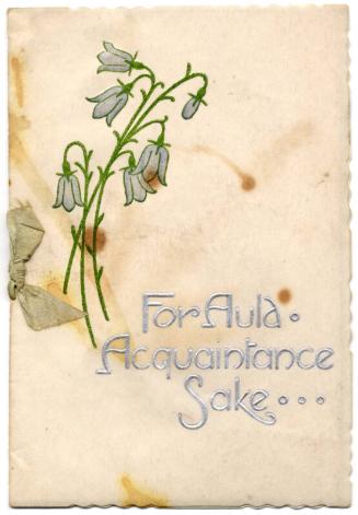 Christmas Card - For Auld Acquaintance Sake card