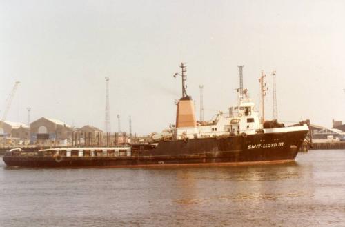 Colour Photograph Showing The Supply Vessel 'Smit-Lloyd 115' in Aberdeen Harbour