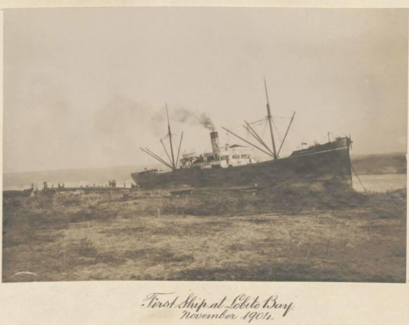 First Ship at Lobito Bay, November 1904