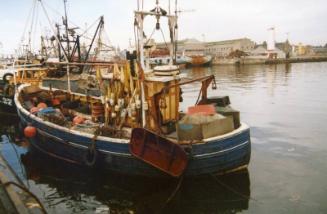 Colour Photograph Showing The Fishing Vessel 'loch Mar' In Aberdeen Harbour, After Sale