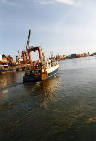 Colour Photograph Showing The Fishing Vessel 'adventure' In Aberdeen Harbour