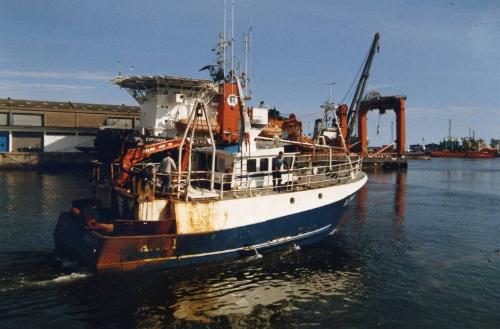 Colour Photograph Showing Starboard Side Of The Fishing Vessel 'adventure' In Aberdeen Harbour