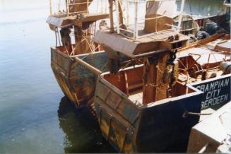 Colour Photograph Showing The Stern Of The Fishing Vessel 'grampian City'