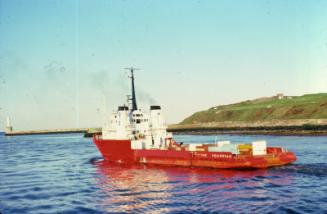 colour slide showing the offshore supply vessel Star Aquarius in Aberdeen harbour
