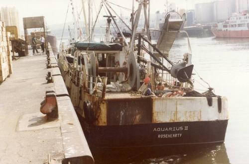 Colour Photograph Showing The Purse Netter 'aquarius 11' In Aberdeen Harbour, Stern View