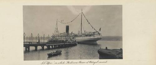 S.S. ‘Afric’ on which the Crown Prince of Portugal arrived