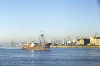 colour slide showing the trawler Boston Hercules in Aberdeen harbour