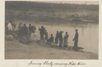 Survey Party crossing Kepi River