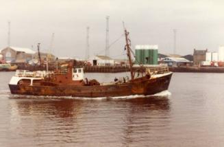 Colour Photograph Showing The Trawler 'cromdale' In Aberdeen Harbour, Sold In 1987 To Fleetwood