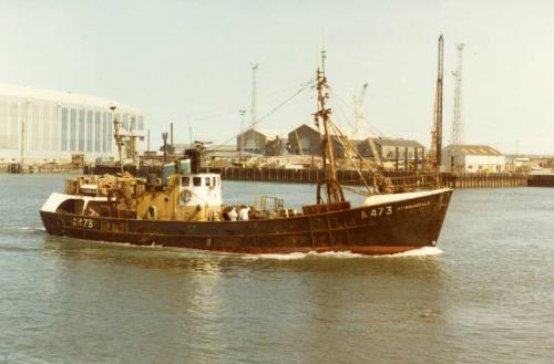 Colour Photograph Showing The Aberdeen Trawler 'spinningdale' A473, Sold To Fleetwood, Nov 1986