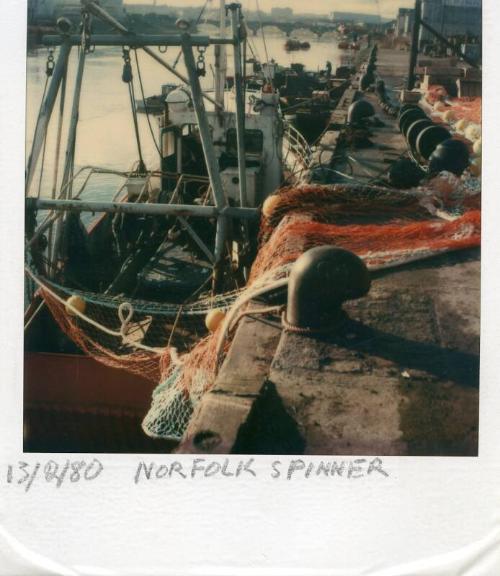 Colour Photograph Showing The Fishing Vessel 'norfolk Spinner' In Aberdeen Harbour