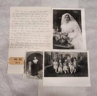 Photographs and Letter from Miss. Morrison