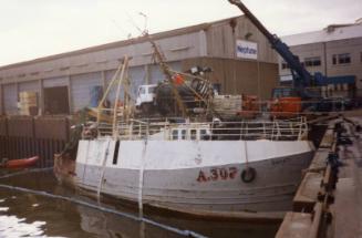 Colour Photograph Showing The Starboard Side Of The Fishing Vessel 'bahati' In Albert Basin