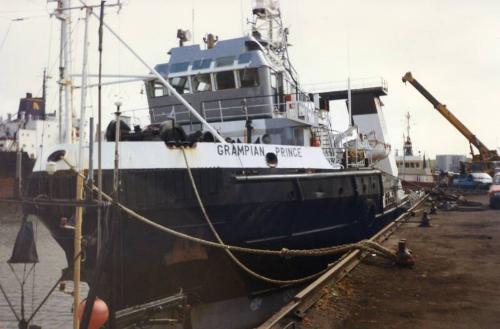 Colour Photograph Showing The Vessel 'grampian Prince' In Aberdeen Harbour