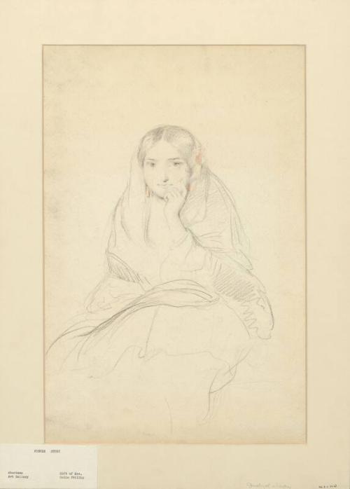 Study of a Lady Holding a Letter and (verso) Study of a Spanish Lady