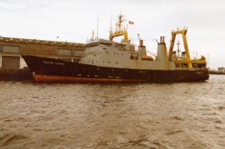 Colour Photograph Showing The Vessel 'walther Herwig' In Aberdeen Harbour