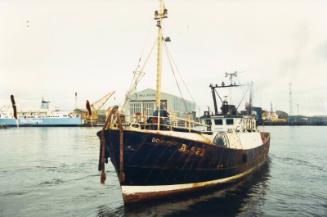 Colour Photograph Showing The Fishing Vessel 'donwood' A521 In Aberdeen Harbour