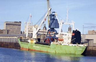 Colour Photograph Showing The Vessel 'river Oceans' In Aberdeen Harbour