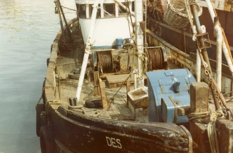 Colour Photograph Showing The Deck, From The Bow, Of The Fishing Vessel 'des'