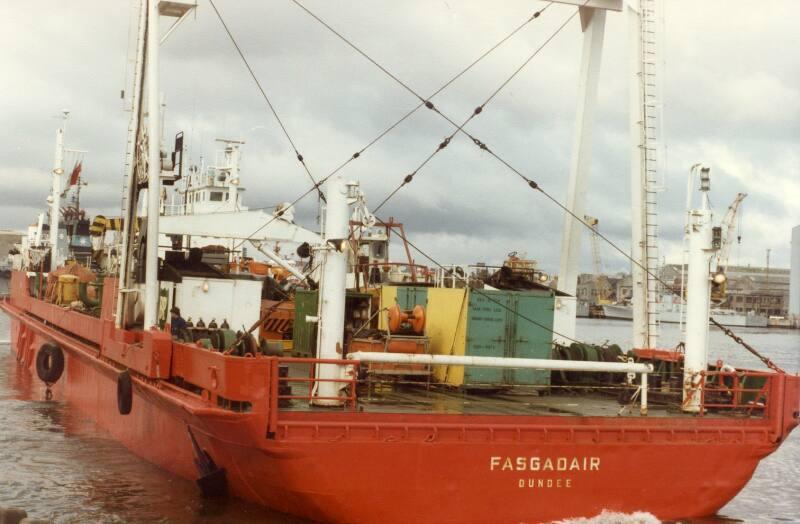 Colour Photograph Showing The Dundee Registered Vessel FASGADAIR In Aberdeen Harbour