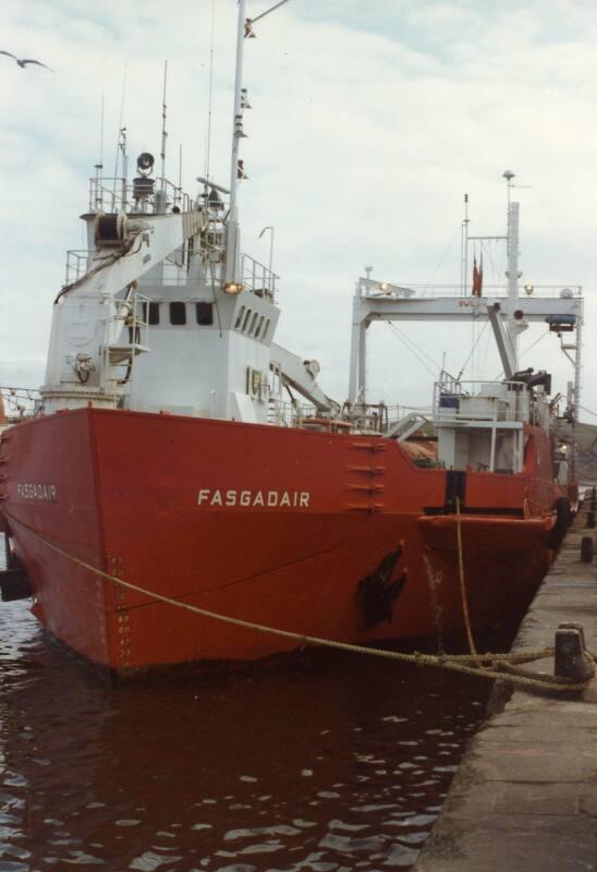 Colour Photograph Showing The Dundee-Registered Vessel FASGADAIR In Aberdeen Harbour