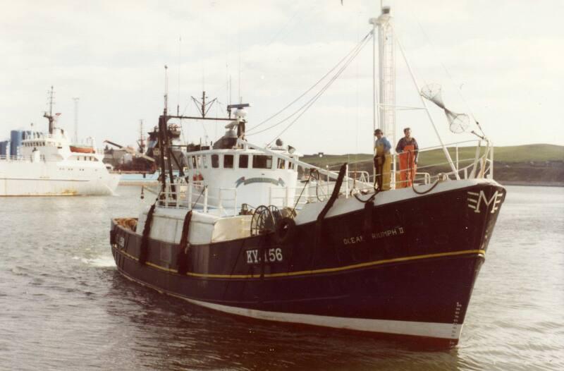 Colour Photograph Showing The Kirkcaldy Registered Fishing Vessel 'ocean Triumph 11' In Aberdeen