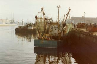 Colour Photograph Showing The Portknockie Registered Fishing Vessel 'kemara' In Aberdeen Harbour