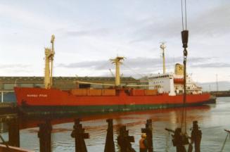 Colour Photograph Showing The Cargo Vessel 'nungu Ittuk'
