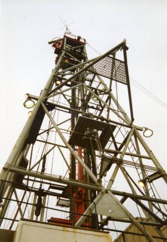 Colour Photograph Showing The Drilling Derrick Of The Vessel MV  'Mariner'