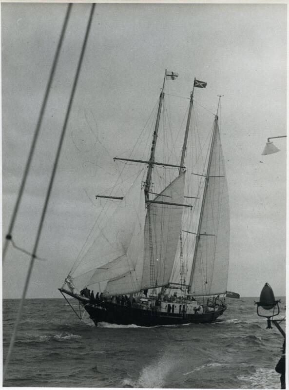 Photograph showing the sail training vessel Malcolm Miller