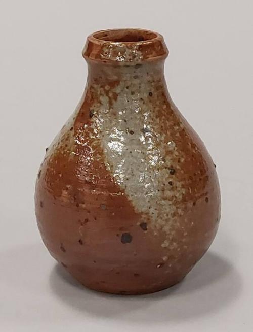 Stoneware Vase with Mottled Glaze