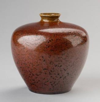 Squat Bronze Glaze Vase