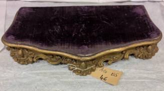 Small purple footstool