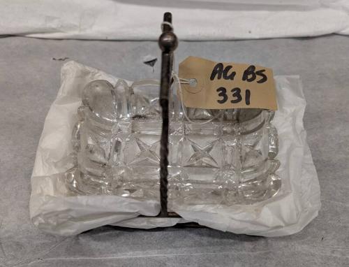 Francis Howard Silver Plated and Crystal Butter Dish